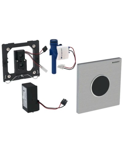 Система электронного управления смывом писсуара, питание от сети, защитная крышка типа 10 Geberit белый/матовый хром 116.025.KL.1