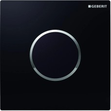 Система электронного управления смывом писсуара, питание от сети, защитная крышка типа 10 Geberit черный/глянцевый хром 116.025.KM.1