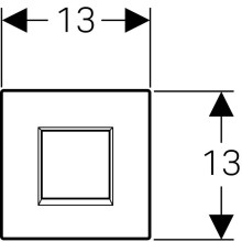 Система электронного управления смывом писсуара, питание от сети, защитная крышка типа 30 Geberit глянцевый хром 116.027.KH.1