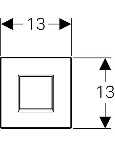 Система электронного управления смывом писсуара, питание от сети, защитная крышка типа 30 Geberit черный 116.027.KM.1