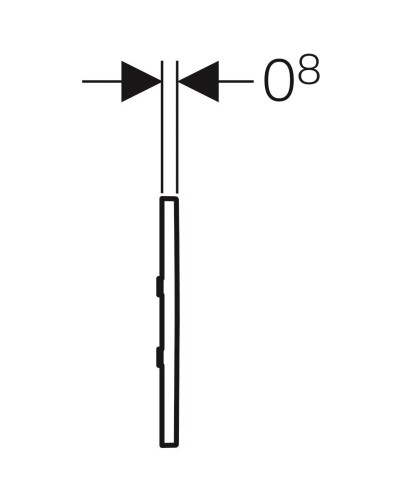 Система электронного управления смывом писсуара, питание от сети, защитная крышка типа 30 Geberit черный 116.027.KM.1