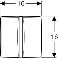 Система электронного управления смывом писсуара, питание от сети Geberit Basic альпийский белый 115.802.11.5