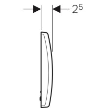 Система электронного управления смывом писсуара, питание от сети Geberit Basic альпийский белый 115.802.11.5