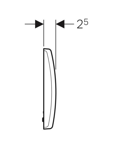 Система электронного управления смывом писсуара, питание от сети Geberit Basic альпийский белый 115.802.11.5
