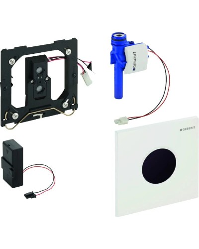 Система электронного управления смывом писсуара, питание от батарей, защитная крышка типа 01 Geberit альпийский белый 116.031.11.5