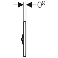 Система электронного управления смывом писсуара, питание от батарей, защитная крышка типа 01 Geberit матовый хром 116.031.46.5