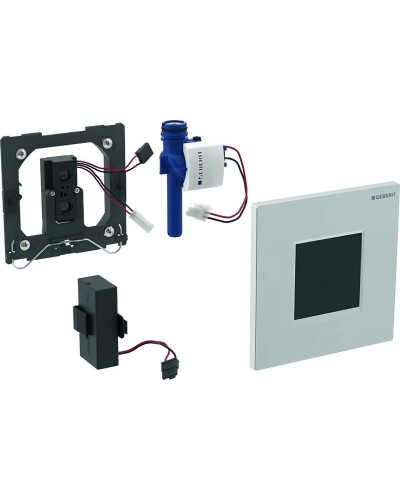 Система электронного управления смывом писсуара, питание от батарей, защитная крышка типа 30 Geberit матовый хром 116.037.KN.1