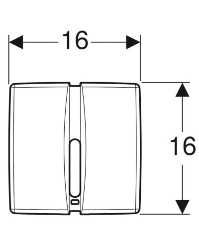 Система электронного управления смывом писсуара, питание от батарей Geberit Basic альпийский белый 115.804.11.5