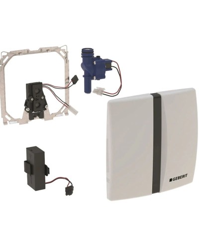 Система электронного управления смывом писсуара, питание от батарей Geberit Basic матовый хром 115.804.46.5