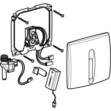 Система электронного управления смывом писсуара, питание от батарей Geberit Basic матовый хром 115.818.46.5