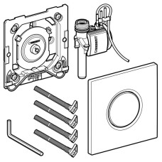 Система пневматического управления смывом писсуара, смывная клавиша типа 01 Geberit альпийский белый 116.011.11.5