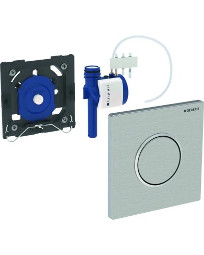 Система пневматического управления смывом писсуара, смывная клавиша типа 10 Geberit глянцевый хром/матовый хром/глянцевый хром 116.015.KH.1