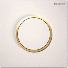 Система пневматического управления смывом писсуара, смывная клавиша типа 10 Geberit белый/позолота/белый 116.015.KK.1