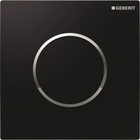 Система пневматического управления смывом писсуара, смывная клавиша типа 10 Geberit черный/глянцевый хром/черный 116.015.KM.1