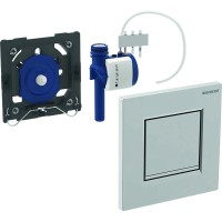 Система пневматического управления смывом писсуара, смывная клавиша типа 30 Geberit глянцевый хром/матовый хром/глянцевый хром 116.017.KH.1