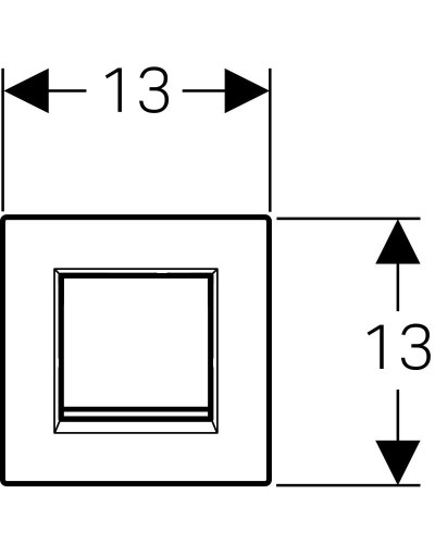 Система пневматического управления смывом писсуара, смывная клавиша типа 30 Geberit белый/позолота/белый 116.017.KK.1