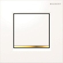 Система пневматического управления смывом писсуара, смывная клавиша типа 30 Geberit белый/позолота/белый 116.017.KK.1