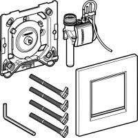 Система пневматического управления смывом писсуара, смывная клавиша типа 30 Geberit белый/позолота/белый 116.017.KK.1