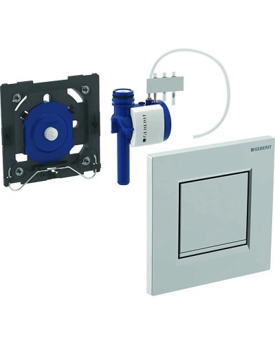 Система пневматического управления смывом писсуара, смывная клавиша типа 30 Geberit черный/глянцевый хром/черный 116.017.KM.1