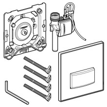 Система пневматического управления смывом писсуара, смывная клавиша типа 50 Geberit сатин/полированный хром 116.016.SD.5