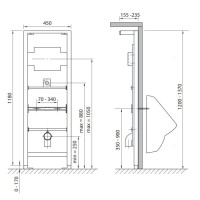Инсталляционная система для писсуара Cersanit Link IN-PI-LINK