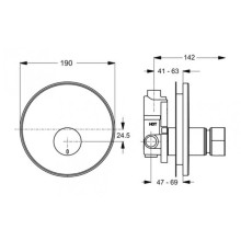 Смывное устройство для писсуара Ideal Standard Ceraplus B8300AA