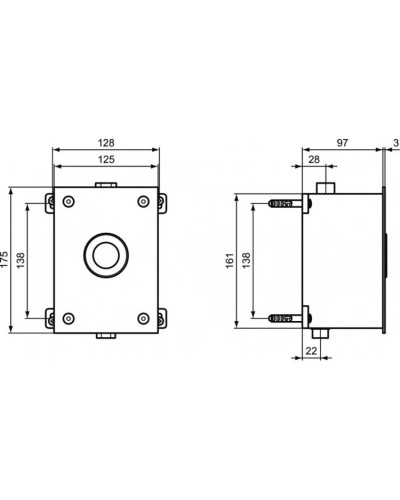 Смывное устройство для писсуара Ideal Standard Septa Pro U2 глянцевый хром P0115AA