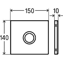 Система электронного управления смывом писсуара модель 8326.65 Viega Visign for Public 735517