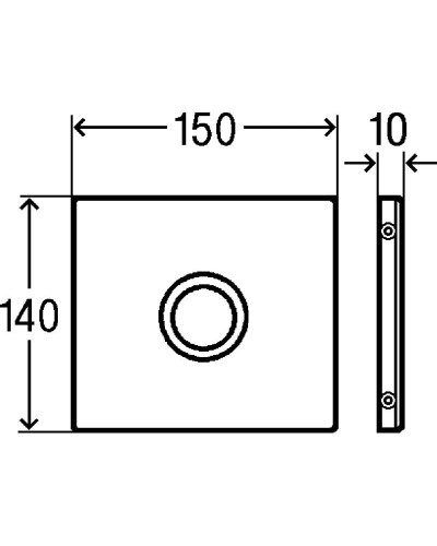 Система электронного управления смывом писсуара модель 8326.65 Viega Visign for Public 735517