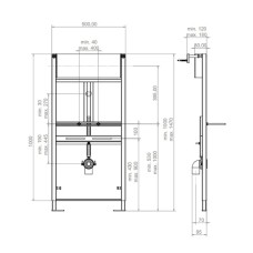 Монтажный элемент для писсуара Artceram 700.103