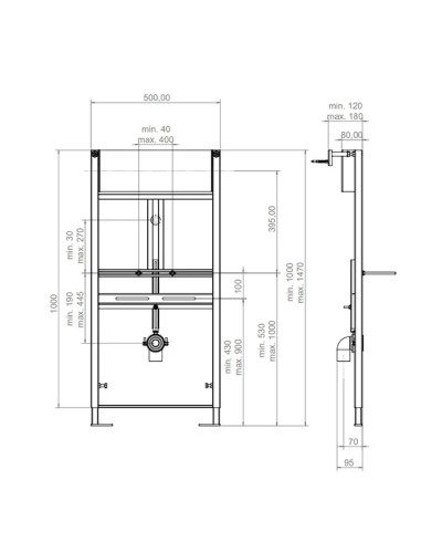 Монтажный элемент для писсуара Artceram 700.103