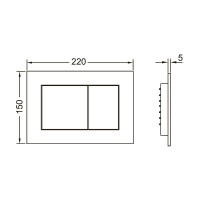 Инсталляция Tece Base 9400413 для подвесного унитаза с Белой кнопкой смыва