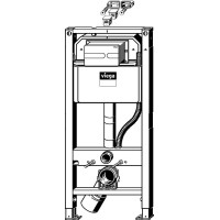 Инсталляция Viega Prevista Dry 792 862 для подвесных унитазов с бачком, с клавишей смыва Хром