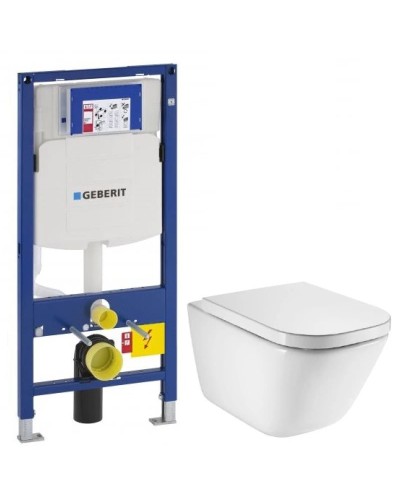 Комплект подвесной унитаз Roca The Gap 34647L000 + 801472004 + система инсталляции Geberit 111.300.00.5
