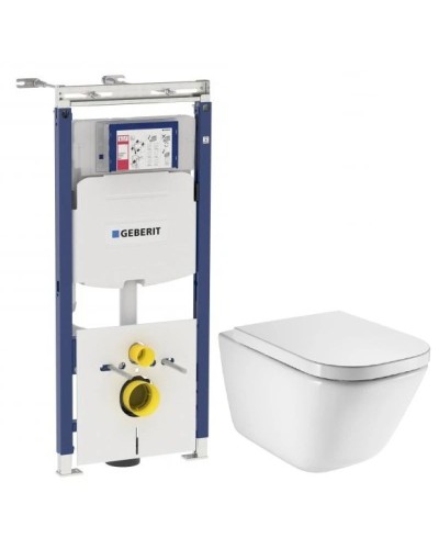Комплект подвесной унитаз Roca The Gap 34647L000 + 801472004 + система инсталляции Geberit 111.362.00.5