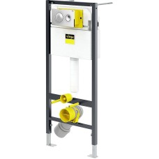 Инсталляция Viega Prevista Dry 792855 для подвесных унитазов с клавишей смыва Хром