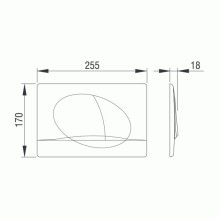 Инсталляция Pestan Fluenta SET40006356PC для унитаза со смывным бачком и клавишей смыва Хром