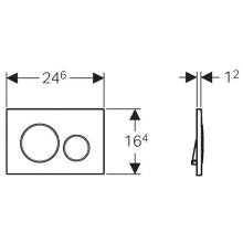 Инсталляция Geberit Duofix 111.301.KJ.5 для унитаза с Белой клавишей смыва