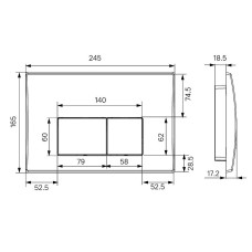 Инсталляция Iddis Optima Home OPH00MBi32K для унитаза с Черной клавишей смыва