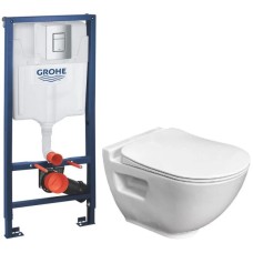 Комплект подвесной унитаз Bien Harmony HRKA052N2VP0W3000 + система инсталляции Grohe 38772001