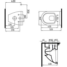 Комплект подвесной унитаз Bien Harmony HRKA052N2VP0W3000 + система инсталляции Grohe 38772001