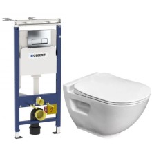Комплект подвесной унитаз Bien Harmony HRKA052N2VP0W3000 + система инсталляции Geberit 458.125.21.1