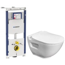 Комплект подвесной унитаз Bien Harmony HRKA052N2VP0W3000 + система инсталляции Geberit 111.362.00.5