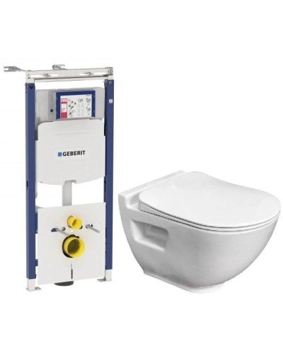 Комплект подвесной унитаз Bien Harmony HRKA052N2VP0W3000 + система инсталляции Geberit 111.362.00.5