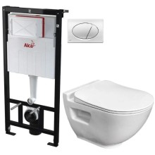 Комплект подвесной унитаз Bien Harmony HRKA052N2VP0W3000 + система инсталляции AlcaPlast AM101/11203:1RUSSETM71