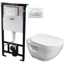 Комплект подвесной унитаз Bien Harmony HRKA052N2VP0W3000 + система инсталляции AlcaPlast AM101/11203:1RUSSETM71