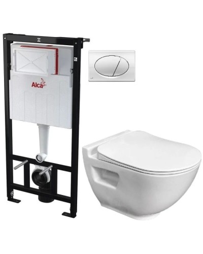 Комплект подвесной унитаз Bien Harmony HRKA052N2VP0W3000 + система инсталляции AlcaPlast AM101/11203:1RUSSETM71