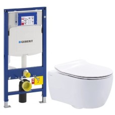 Комплект подвесной унитаз SSWW NC2038 + система инсталляции Geberit 111.300.00.5