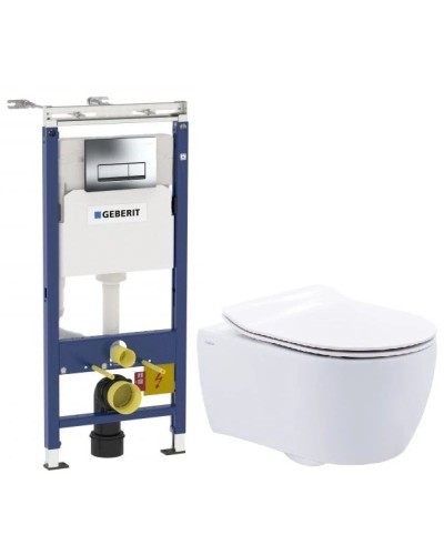Комплект подвесной унитаз SSWW NC2038 + система инсталляции Geberit 458.125.21.1