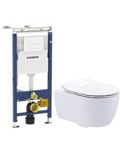 Комплект подвесной унитаз SSWW NC2038 + система инсталляции Geberit 458.125.11.1